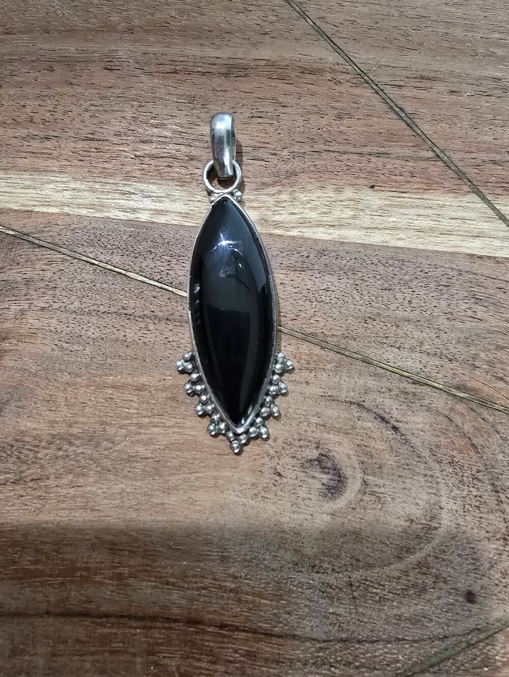 Black Onyx Pendant 925